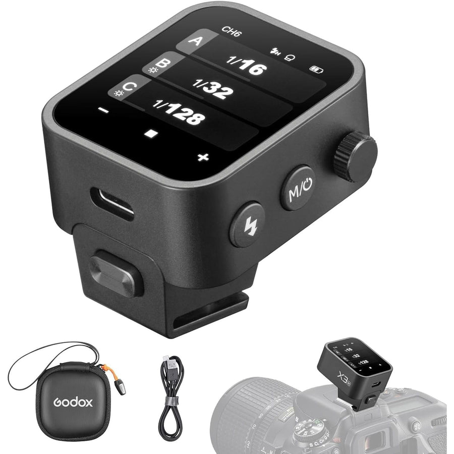 Godox X3-N TTL Wireless Flash Trigger 1/8000s HSS Touchscreen for Nikon Cameras