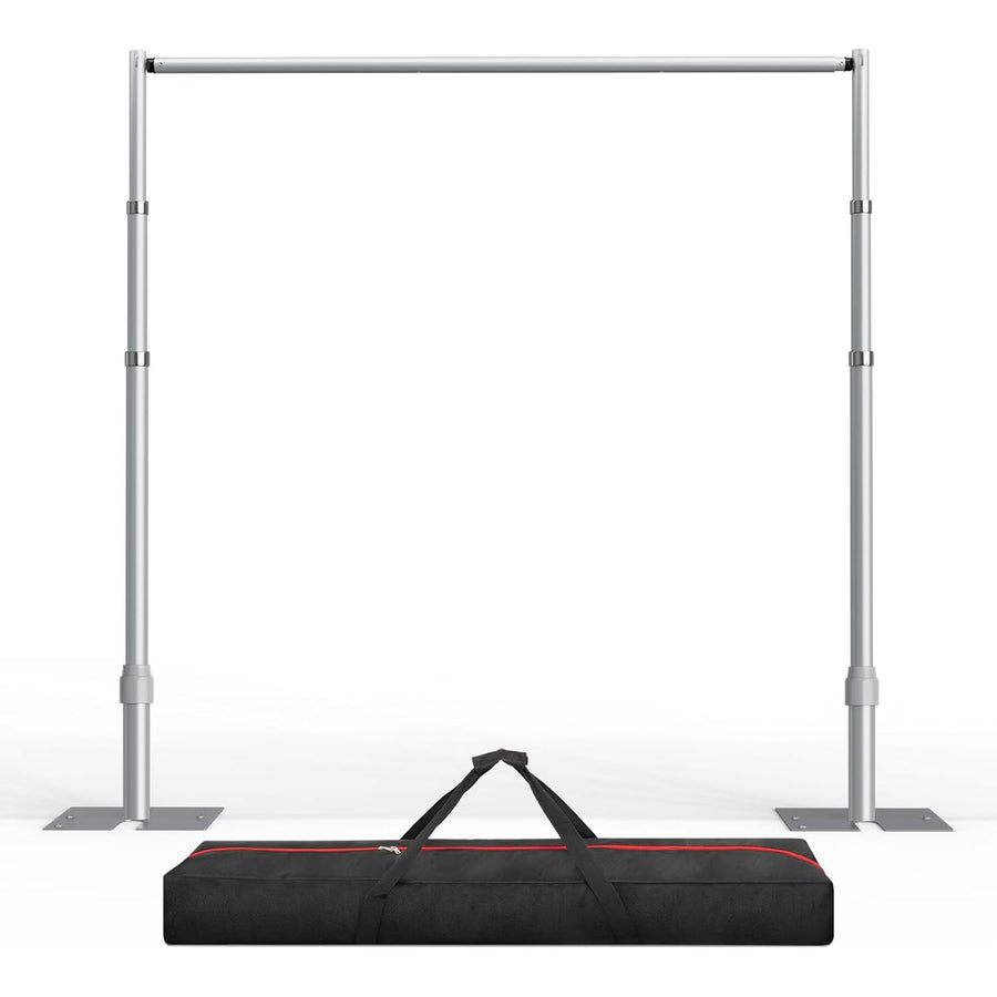 EMART 3x3m Pipe & Drape Backdrop Stand – Heavy Duty Frame for Events, Silver