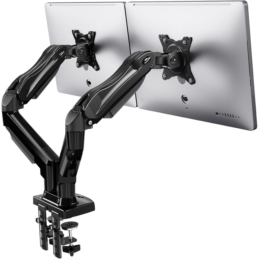 HUANUO Dual Monitor Arm 13–32", Adjustable Desk Mount, VESA 75/100