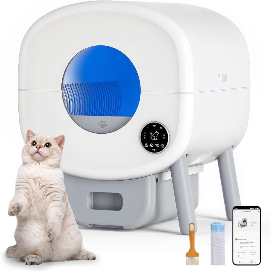 Self-Cleaning Cat Litter Box 76L with App Control & Odor Protection – Multi-Cat