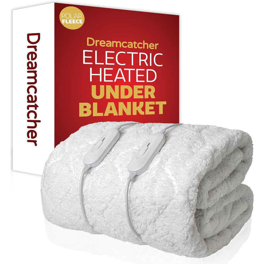 King Size Electric Blanket 203x152cm Soft Fleece Polyester Dreamcatcher