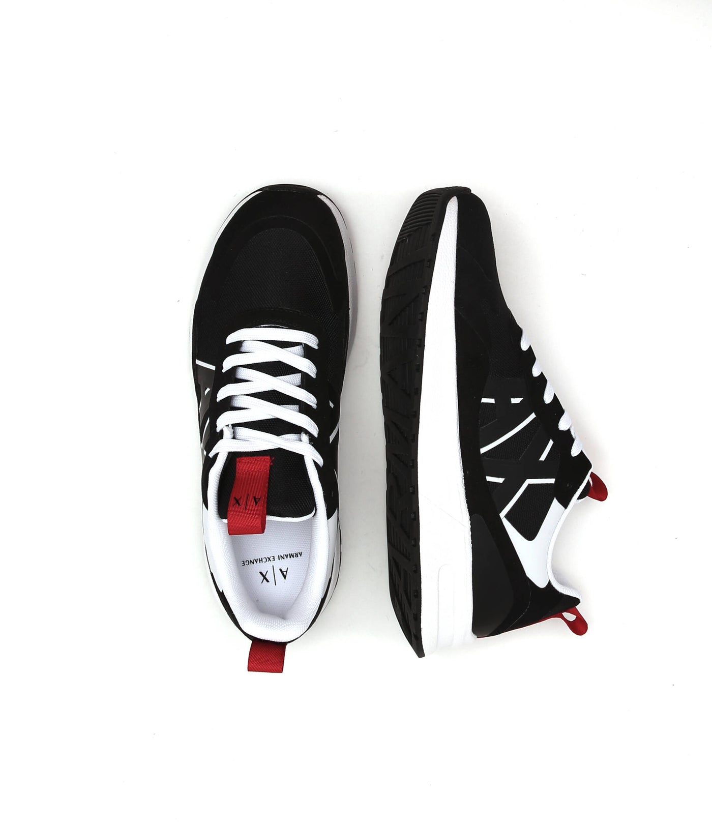 UK 12 Armani Exchange XUX114 XV514 Men’s Black Sneakers – EU 45
