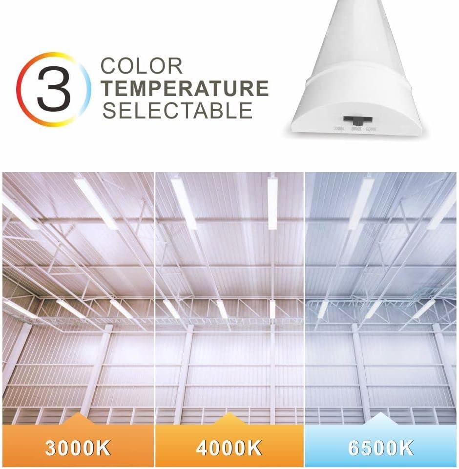 Sundertech® 3FT LED Batten Light Set of 2, 25W, 2760LM, 3CCT Selectable