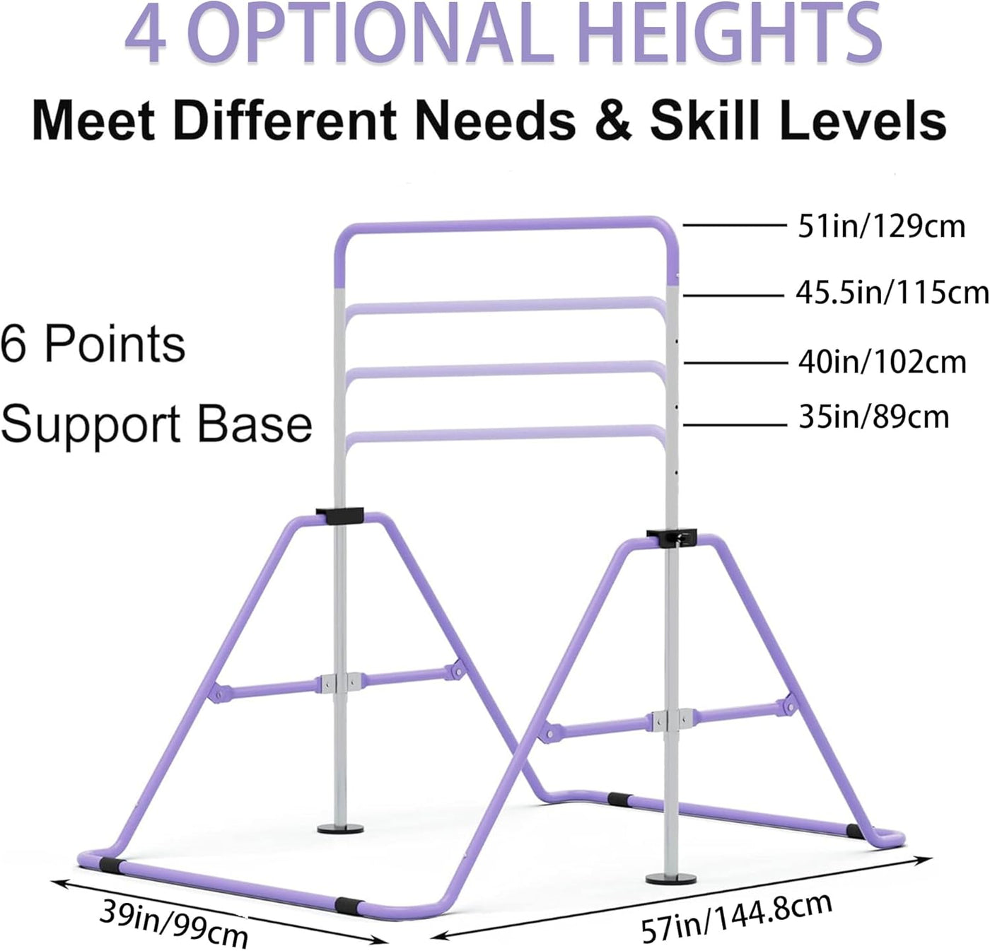 GYMMAGE Adjustable Junior Kip Bar, Gymnastics Training Equipment for Home - Massive Discounts