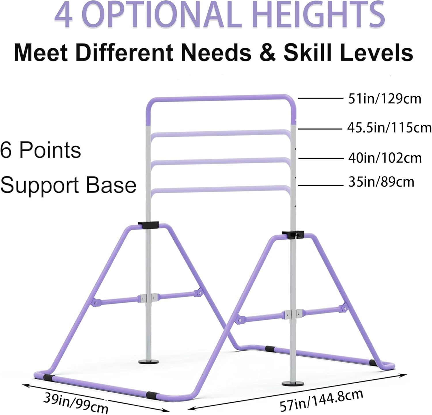 GYMMAGE Adjustable Junior Kip Bar, Gymnastics Training Equipment for Home - Massive Discounts