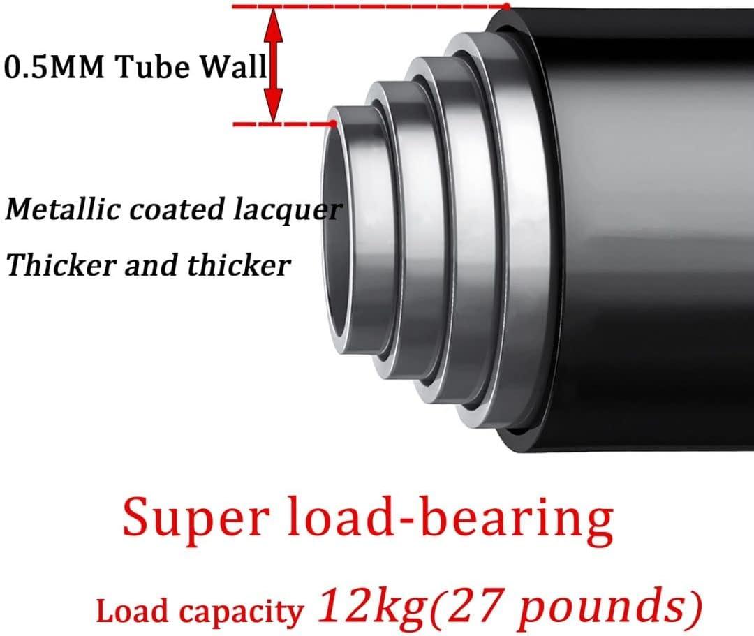2PCS Extendable Curtain Rods Black Telescopic Spring, 70.5-120CM - Massive Discounts