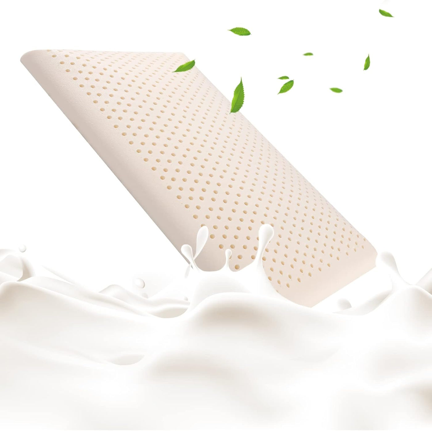 Slim Sleeper Natural Latex Foam Pillow Low Profile Ventilated SUQ I OME