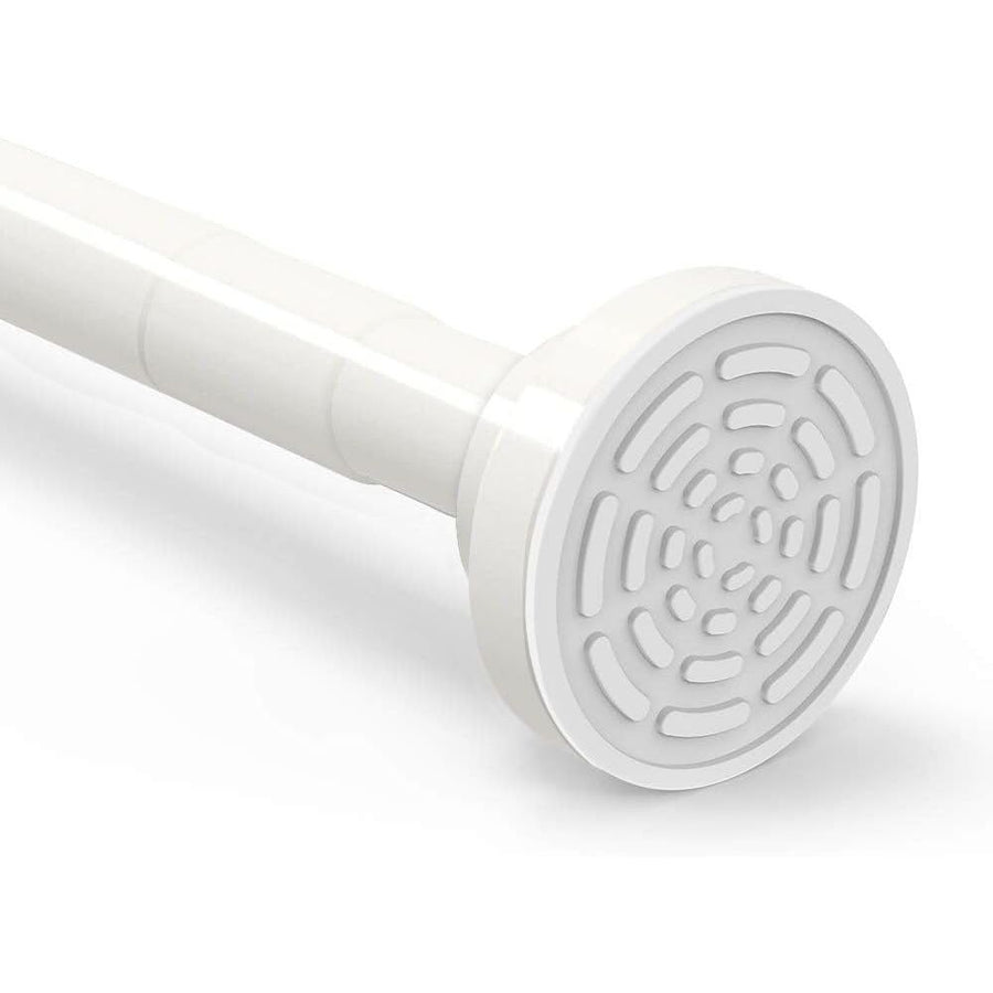 Extendable Shower Curtain Pole 120-210CM Stainless Steel No Drill, Non-Slip - Massive Discounts
