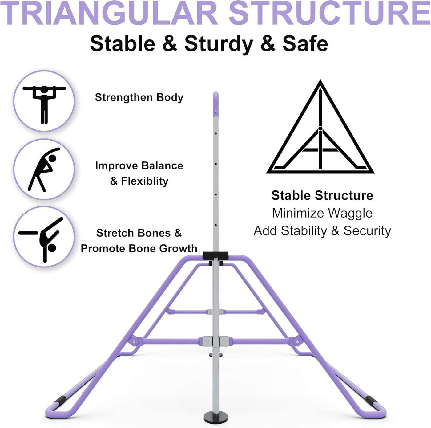 GYMMAGE Adjustable Junior Kip Bar, Gymnastics Training Equipment for Home - Massive Discounts