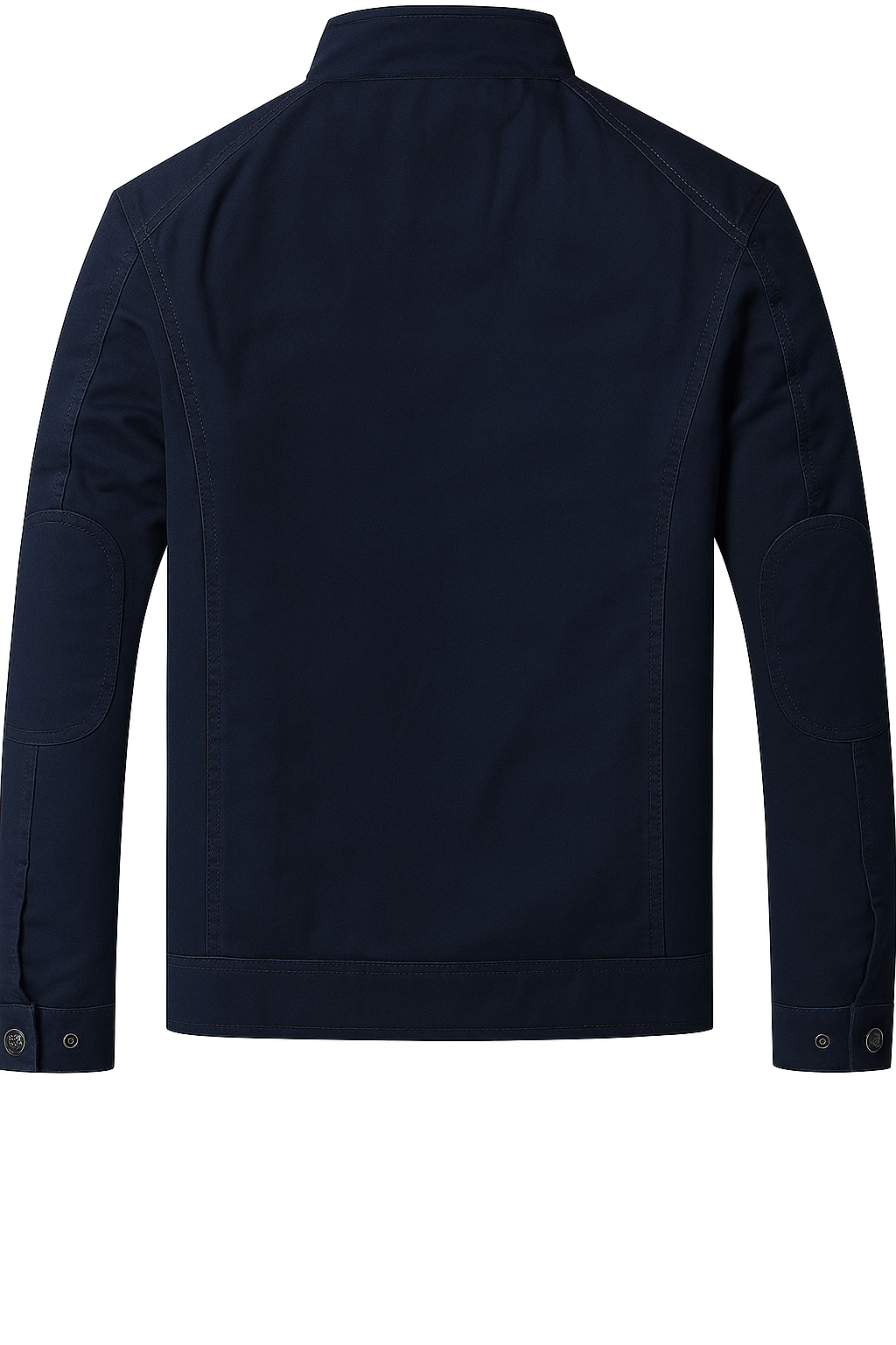 Navy blue jacket on a white background