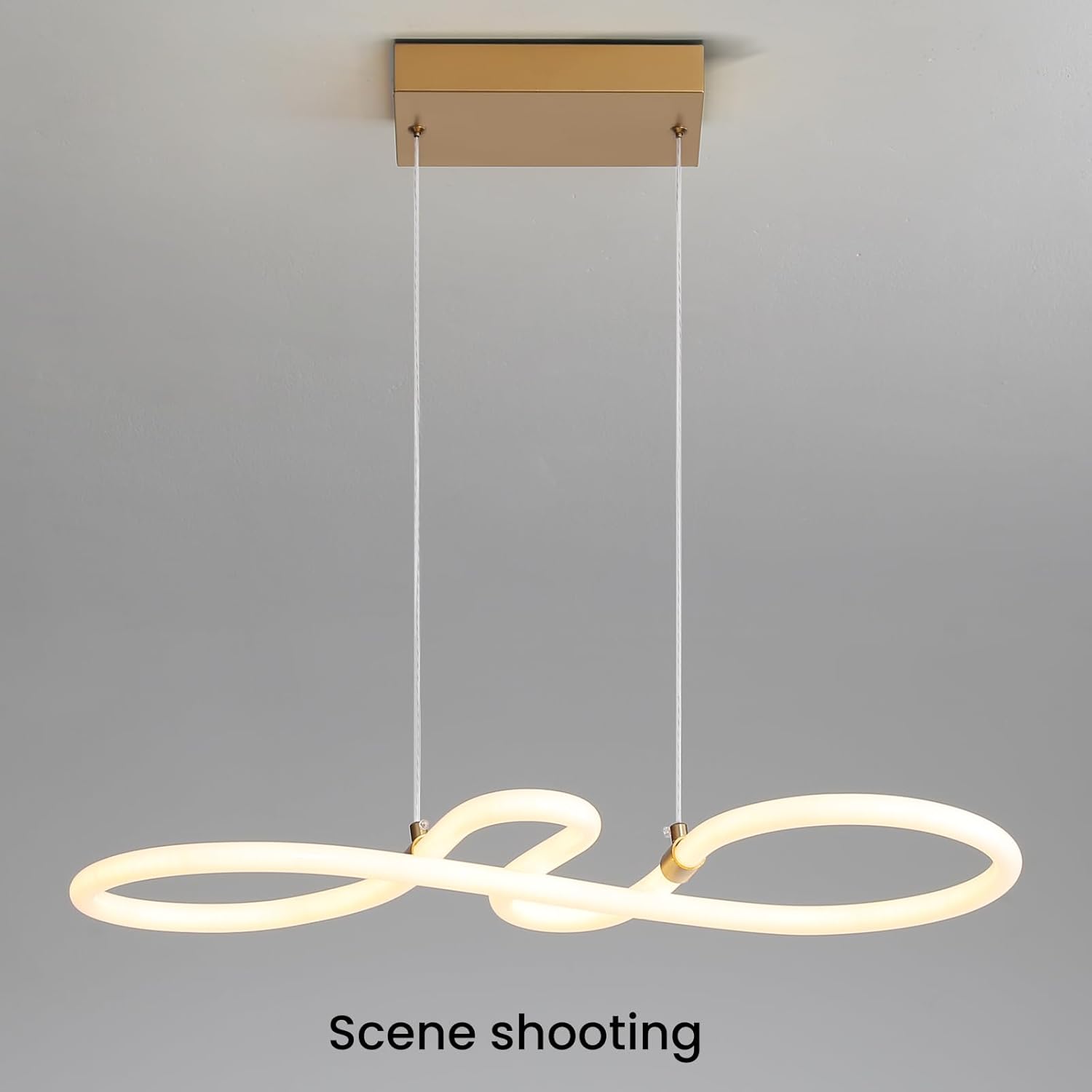 Dimmable Pendant Light LED White Modern Hanging Lamp Kitchen Island Mikeru
