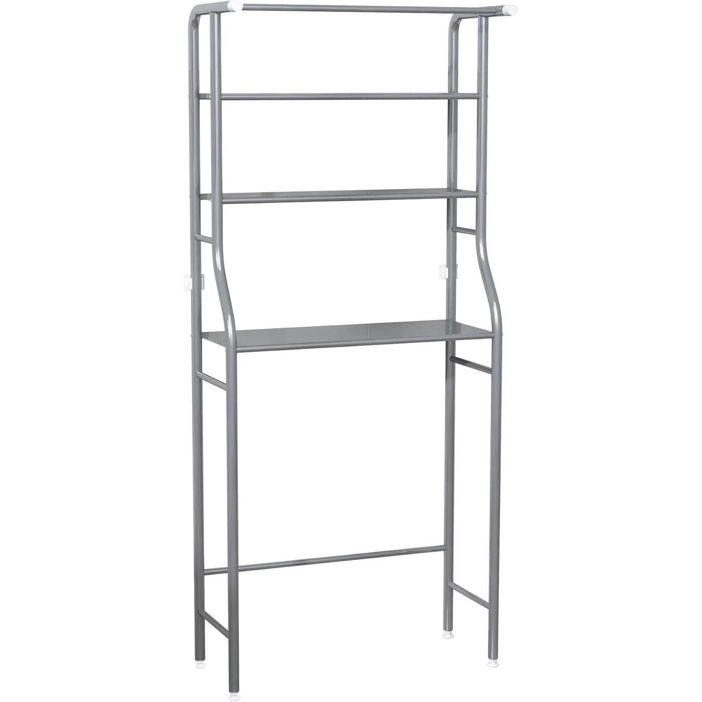 3-Tier Drum Storage Rack Space-Saving Bathroom Organizer Silver MOYIPIN