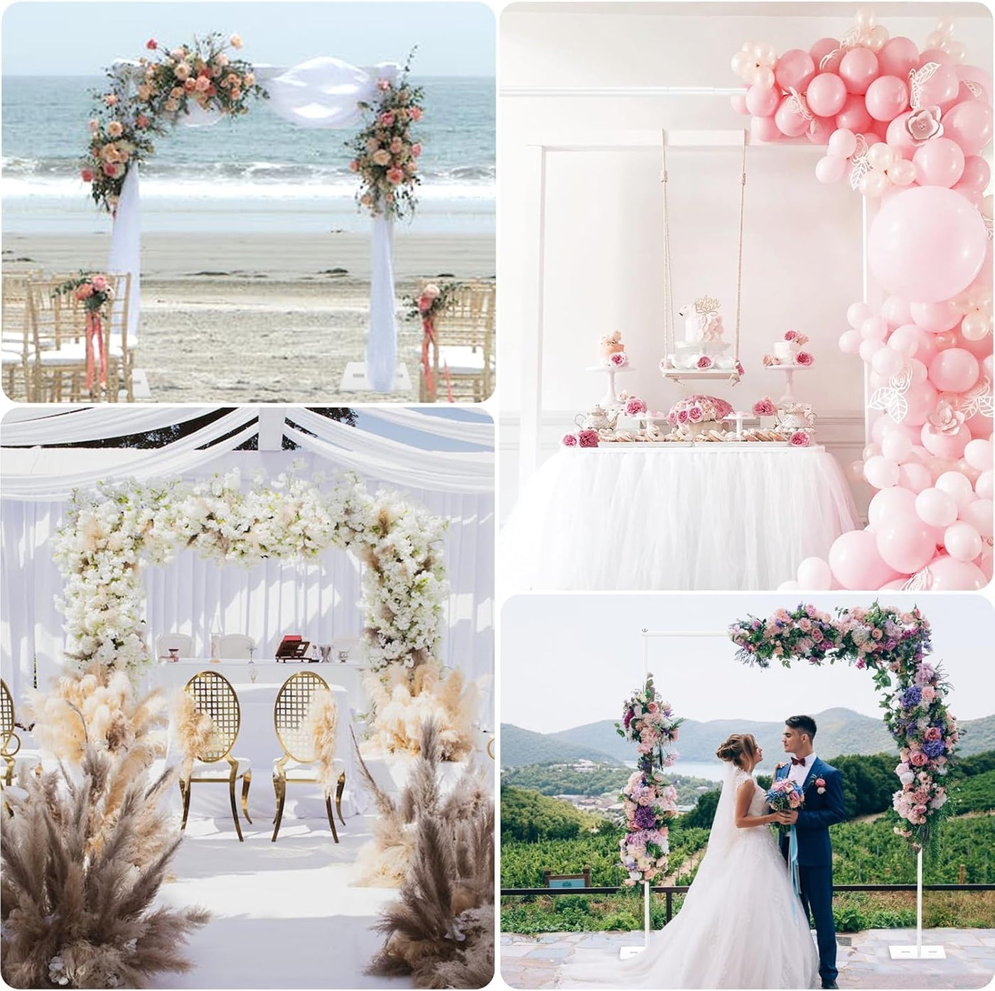 Backdrop Stand 2x3m Adjustable Heavy Duty Steel Frame Photo Studio EMART