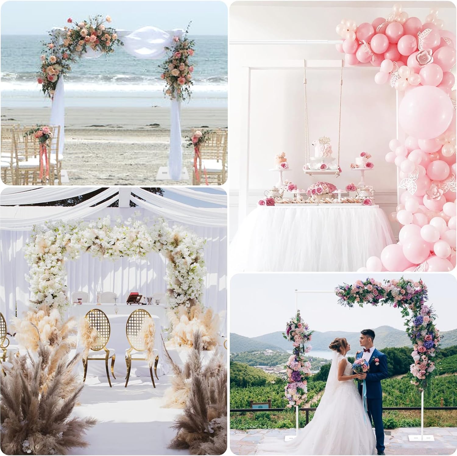 Backdrop Stand 2x3m Adjustable Heavy Duty Steel Frame Photo Studio EMART