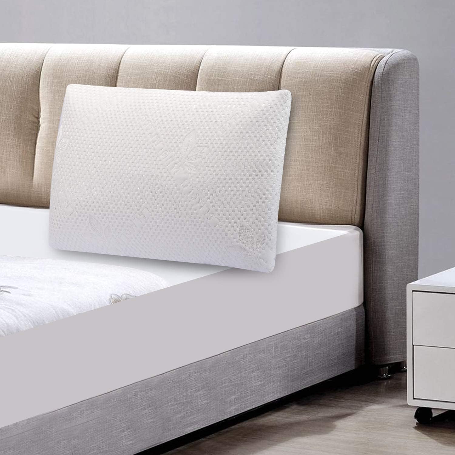 Slim Sleeper Natural Latex Foam Pillow Low Profile Ventilated SUQ I OME
