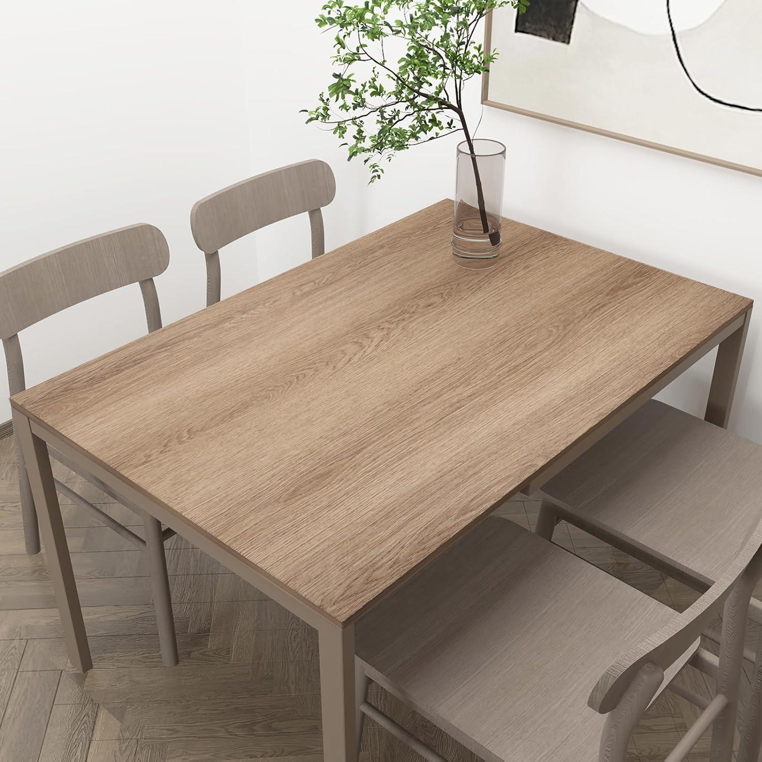 Wallpaper Self Adhesive Wood Effect Vinyl 31.5x157in WMatte Waterproof - Massive Discounts