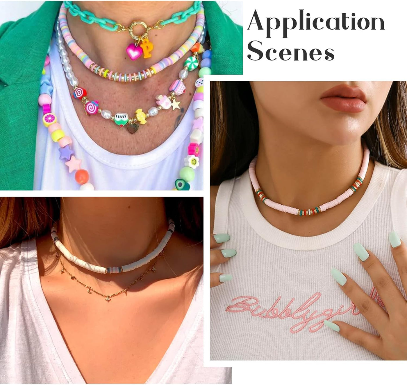 Vinyl Beads DIY Jewelry Crafts 6x1mm Heishi Polymer Clay African Disc