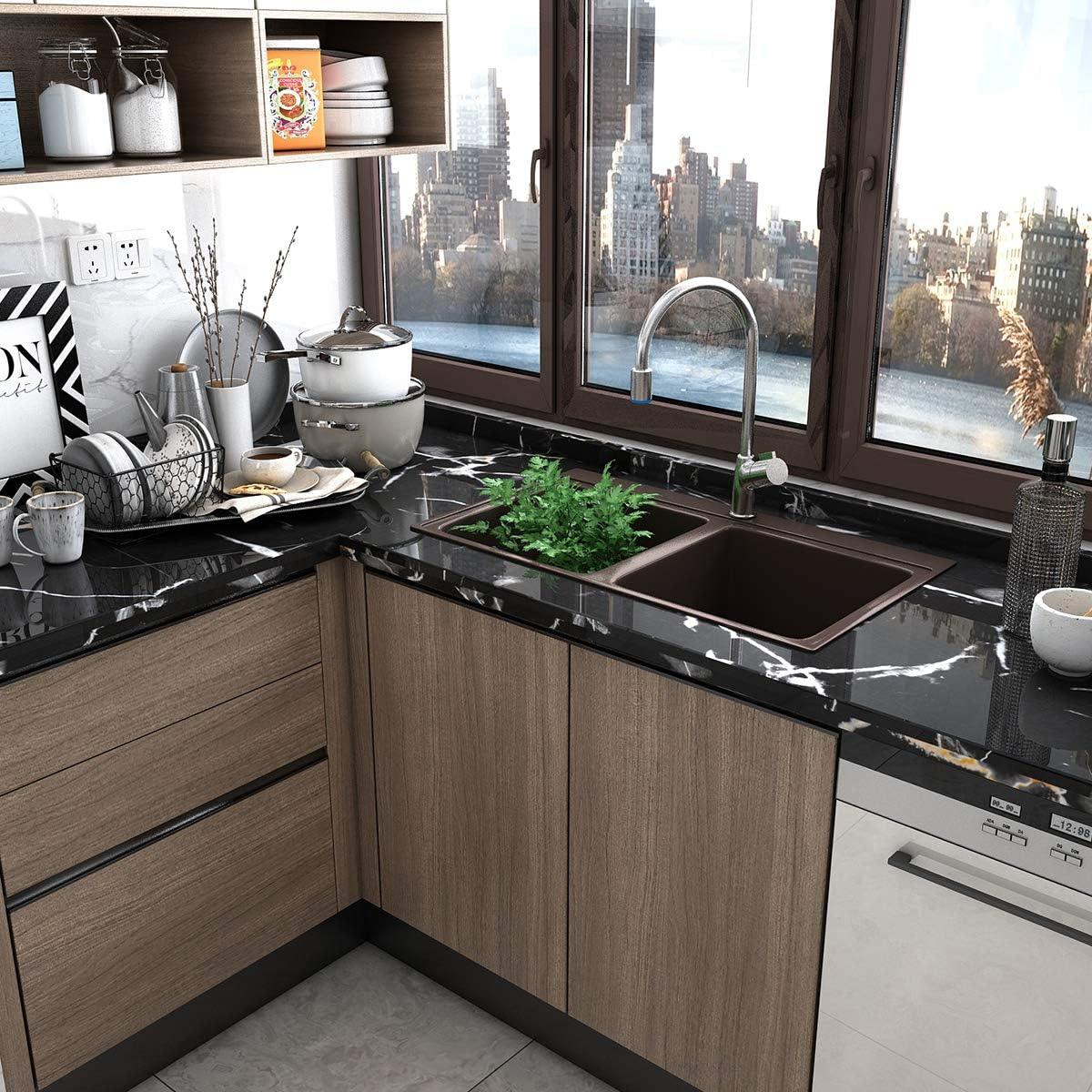 Wallpaper Self Adhesive Wood Effect Vinyl 31.5x157in WMatte Waterproof - Massive Discounts