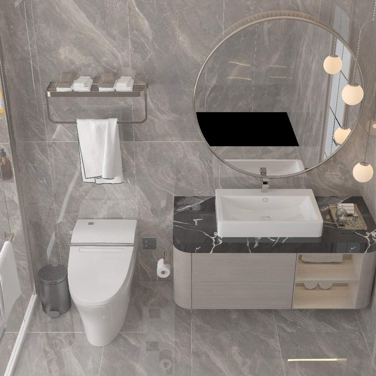 Self Adhesive Wallpaper Marble White-Brown Matte 90x200cm Waterproof - Massive Discounts