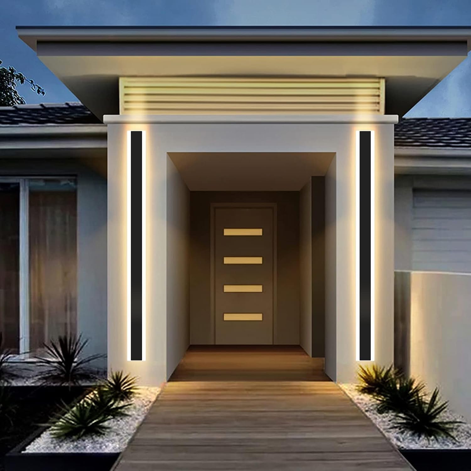 Outdoor Wall Light 120CM 42W LED Warm White 3000K for Garden & Balcony Mikeru