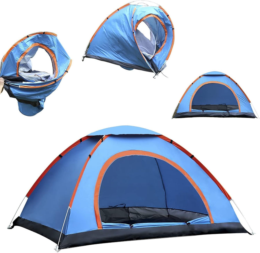 2-Person Pop Up Tent, Waterproof, Windproof & UV-Resistant Instant Camping Tent