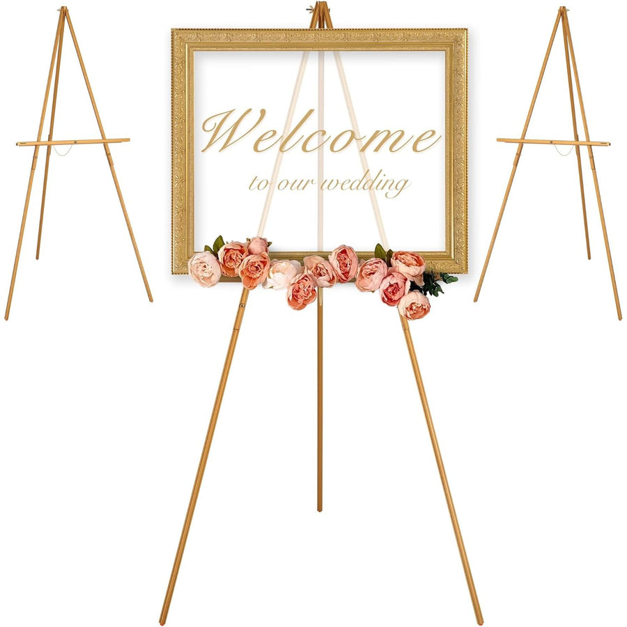 VISWIN 3 Pcs 160cm Wooden Tripod Easel Stand for Wedding Signs Posters Painting - Massive Discounts