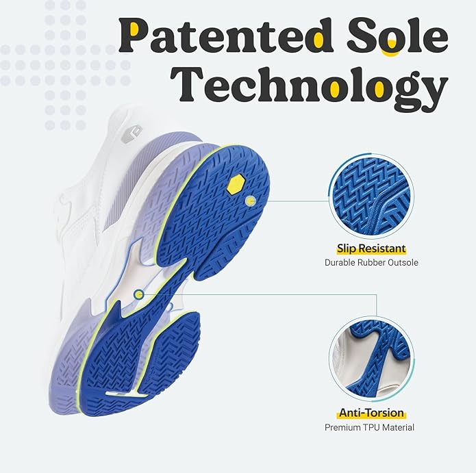 UK 7 FitVille Extra Wide Men’s Non-Slip Sports Trainers – EU 40