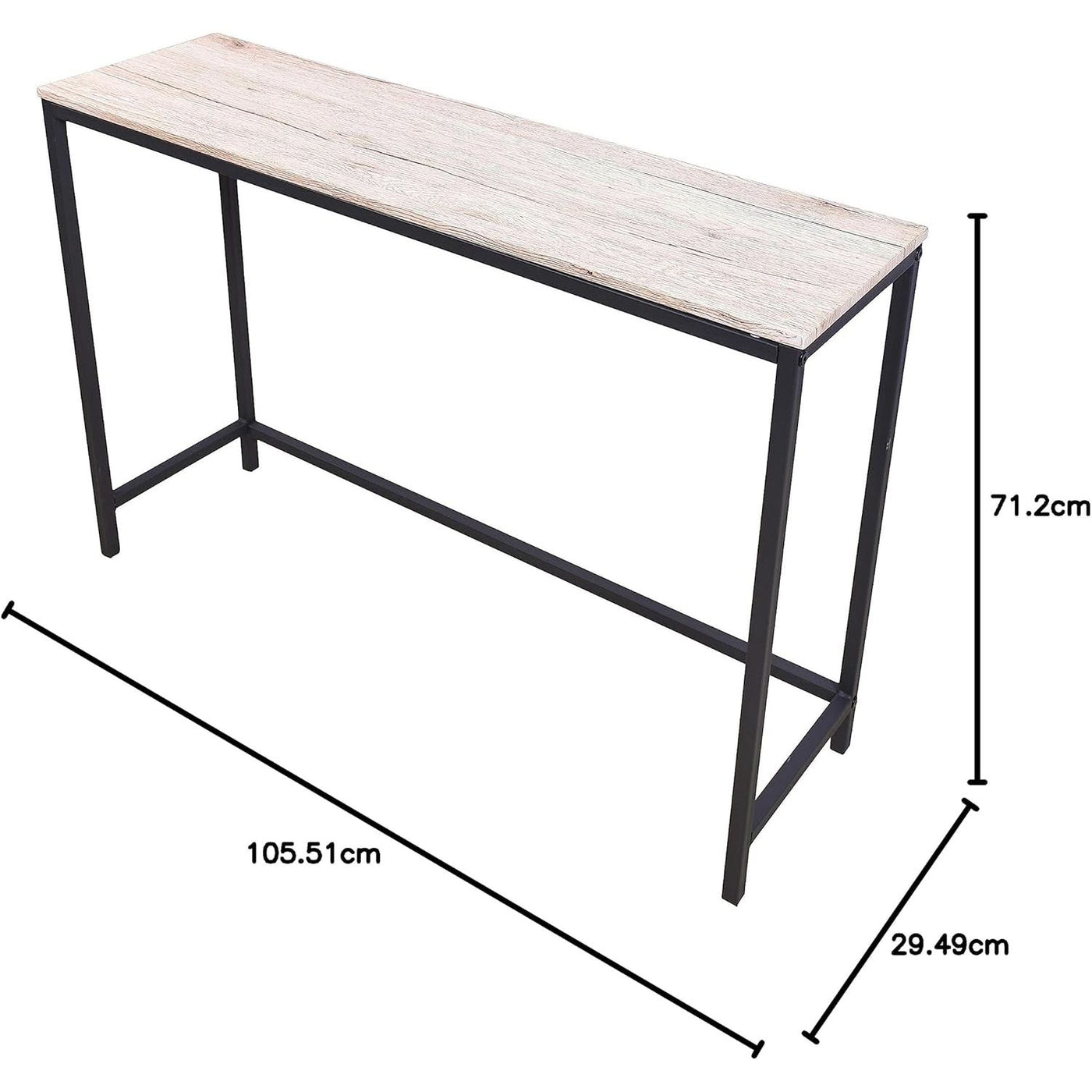 QUCENAK Console Sofa Table, End Table, Computer Desk for Living Room/Hallway