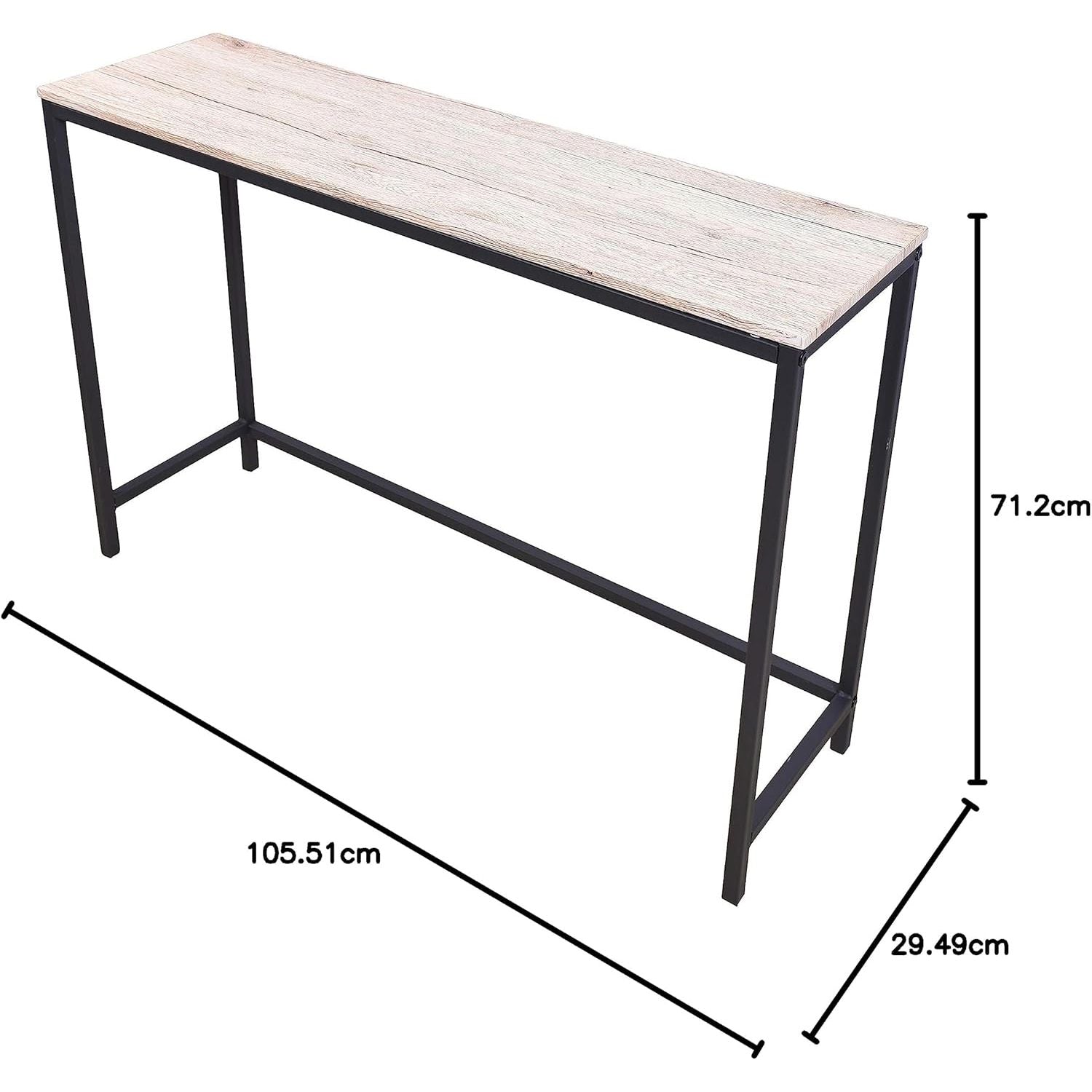 QUCENAK Console Sofa Table, End Table, Computer Desk for Living Room/Hallway