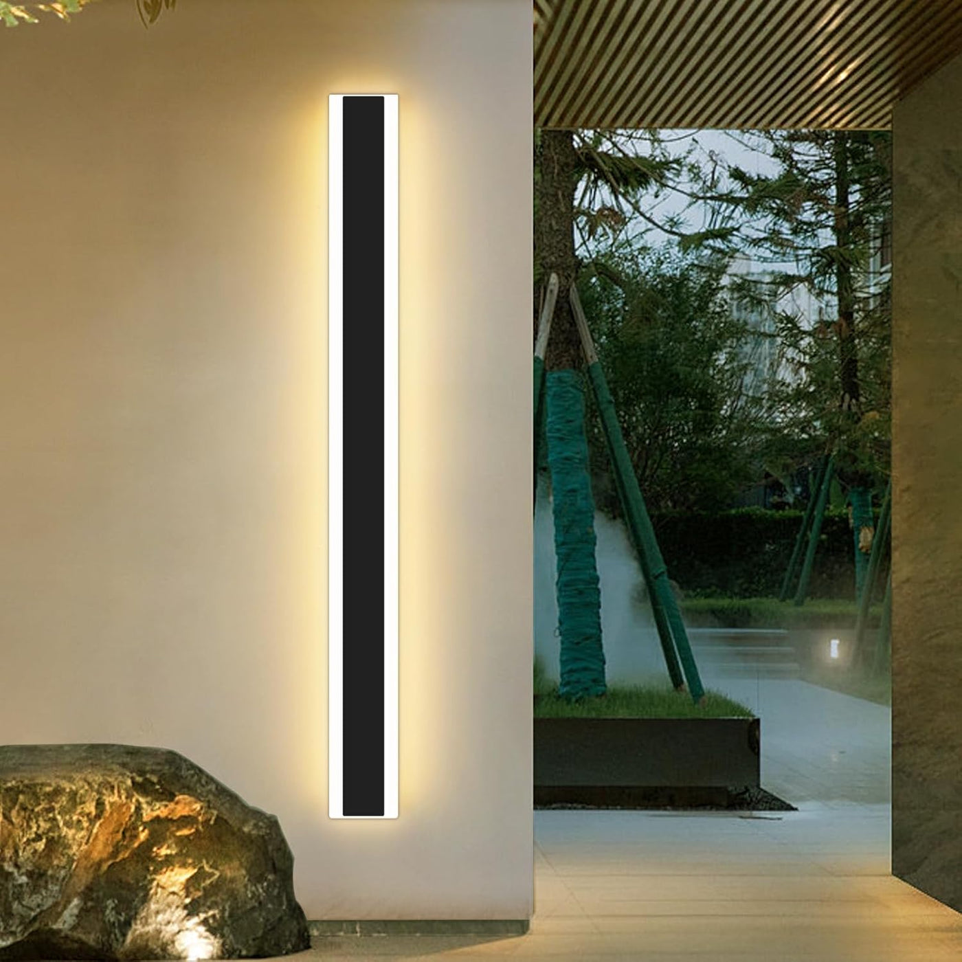 Mikeru 80CM 31W LED Wall Light, Warm White 3000K, Modern Acrylic for Outdoor - Massive Discounts