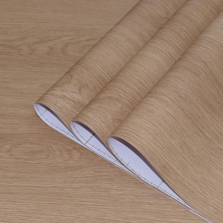 Wallpaper Self Adhesive Wood Effect Vinyl 31.5x157in WMatte Waterproof - Massive Discounts