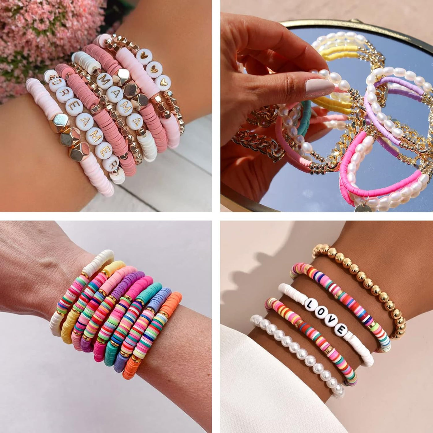 Vinyl Beads DIY Jewelry Crafts 6x1mm Heishi Polymer Clay African Disc