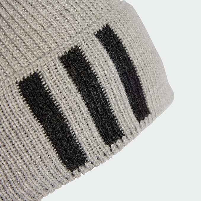 Adidas Unisex 3-Stripes Beanie Woolie Cap, Winter Hat, One Size