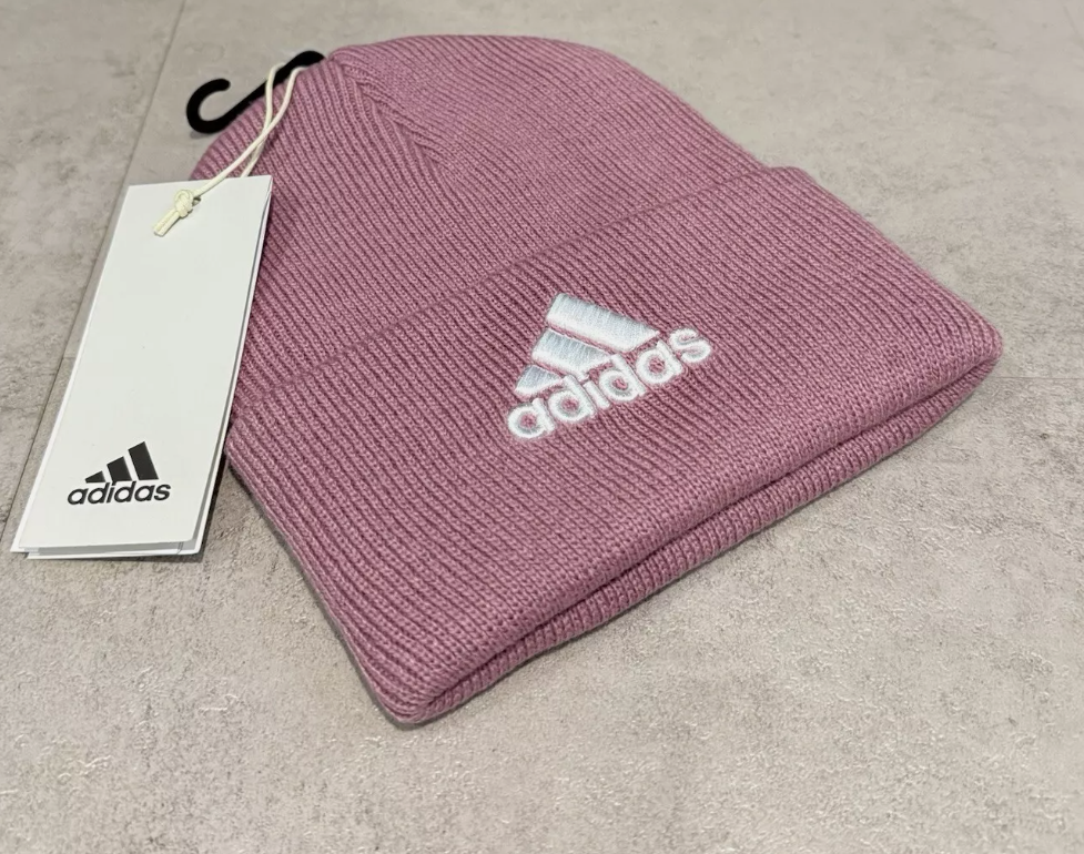 Adidas Logo Beanie Dusty Pink Women’s One Size, Winter Hat