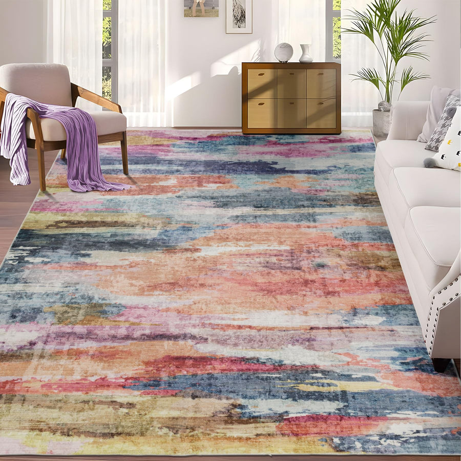 Taleta GRAFFIT Washable Area Modern Rug 190x280 cm, Non-Slip Abstract Carpet - Massive Discounts