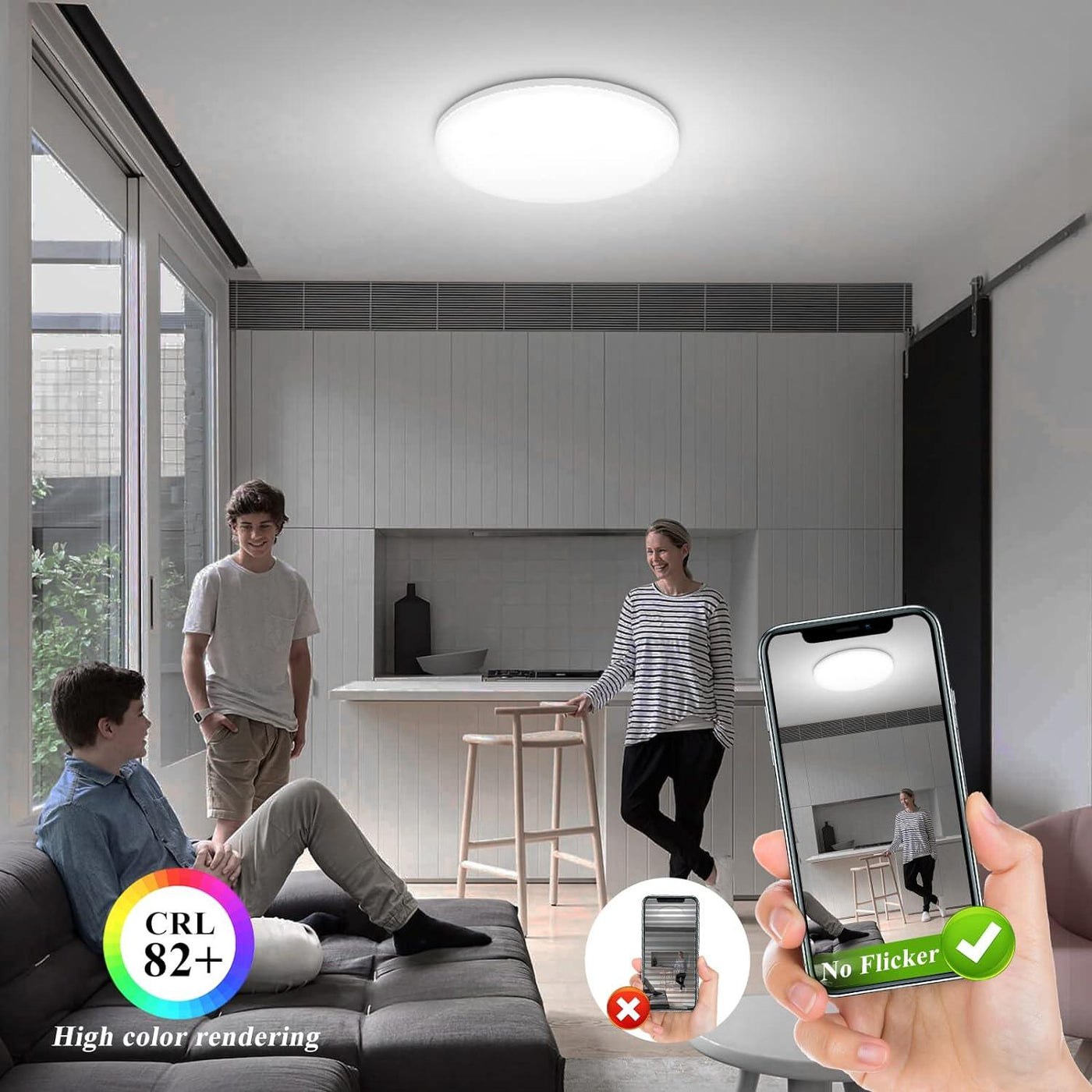 Ceiling Light Ultra Slim 36W 3240LM LED Cold Light Ø23cm Indoor - Massive Discounts