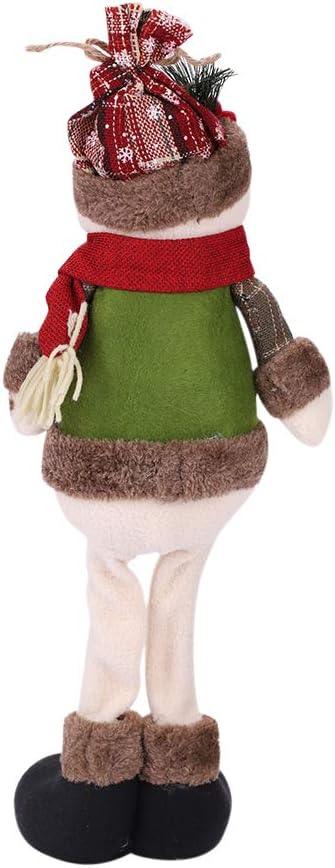 Christmas Standing Figures Snowman Reindeer Plush Dolls 48x18CM/18.9x7inch - Massive Discounts