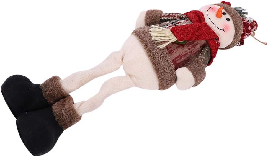 Christmas Standing Figures Snowman Reindeer Plush Dolls 48x18CM/18.9x7inch - Massive Discounts