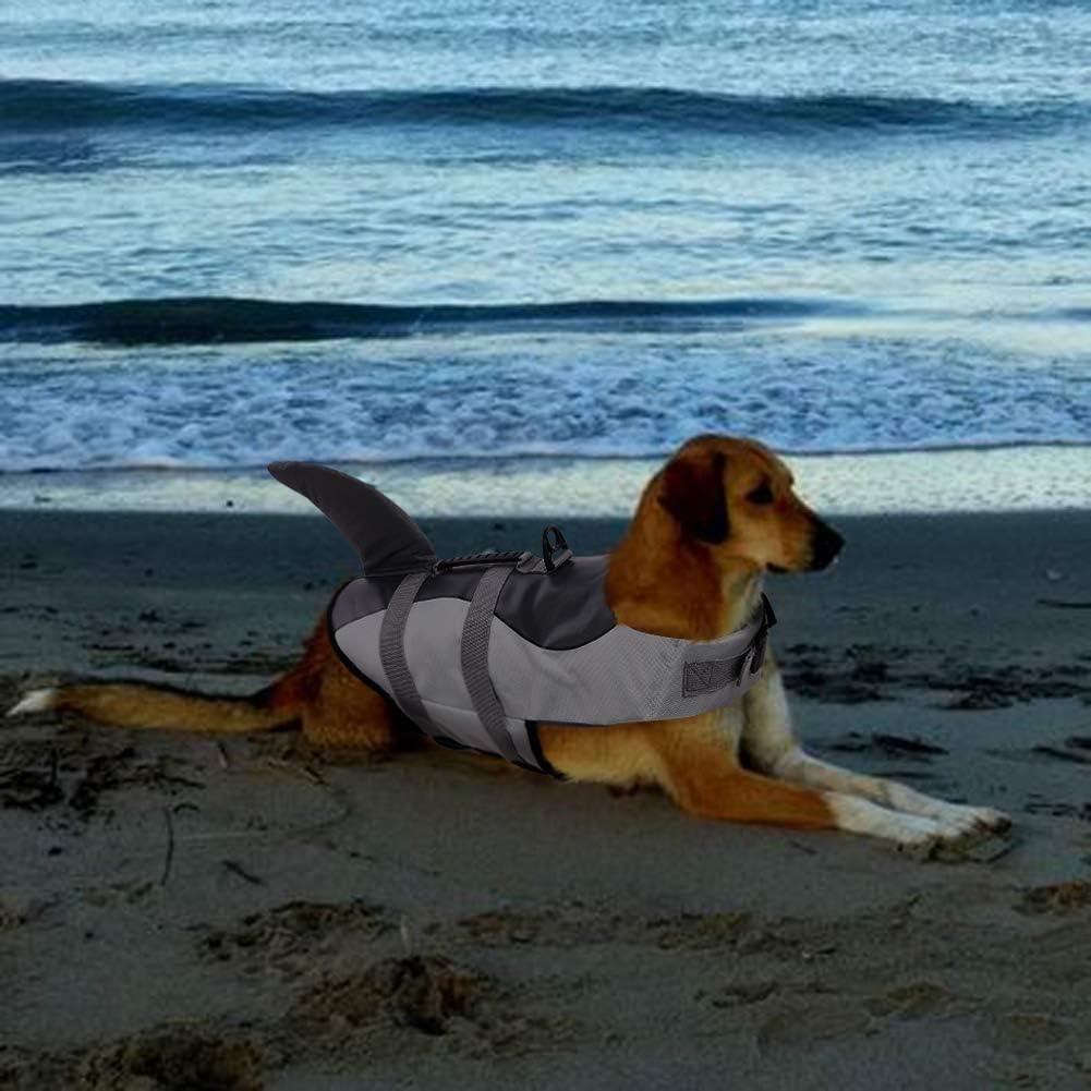 Dog Life Jacket Floatation, Pet Life Vest Shark Costume Size L - Massive Discounts
