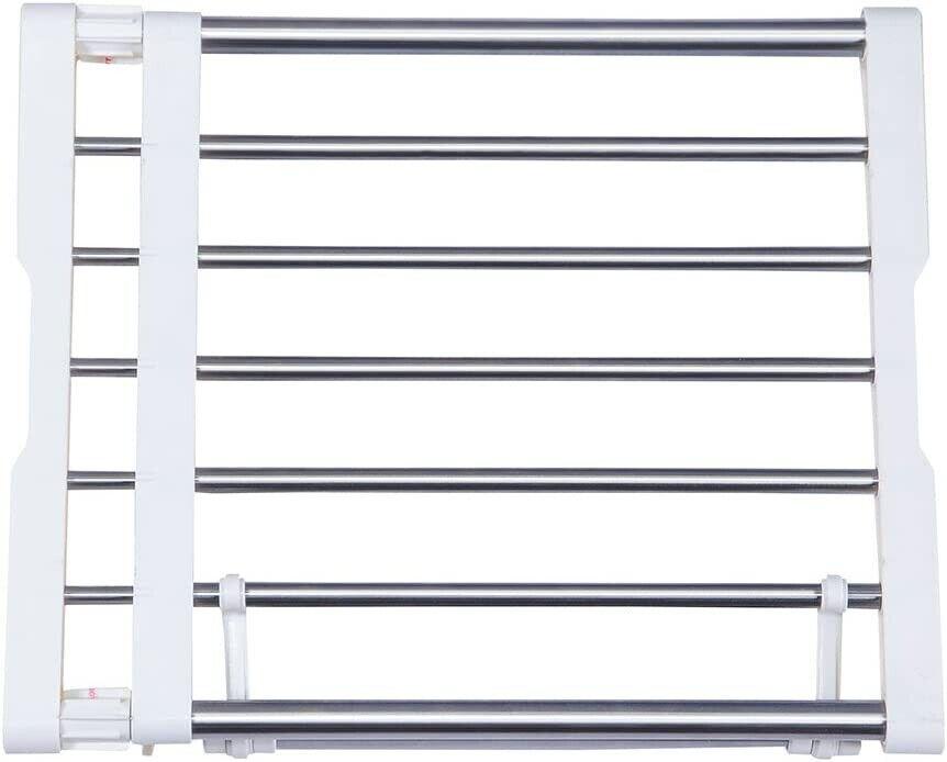 Extendable Closet Shelf Rod Clothes Hanger Organizer Heavy Duty Metal 45-70CM - Massive Discounts