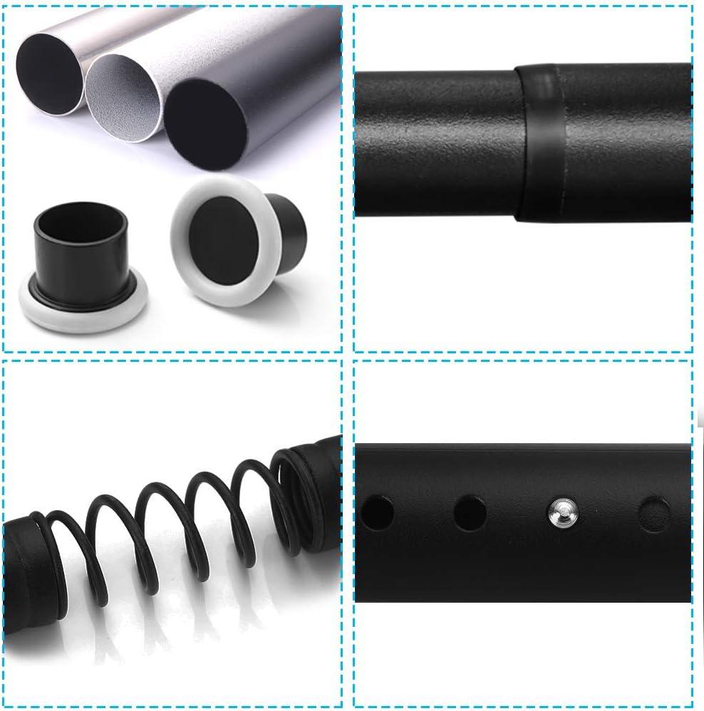 Extendable Shower Curtain Rod No Drilling 110-160CM Black Tension Rod - Massive Discounts