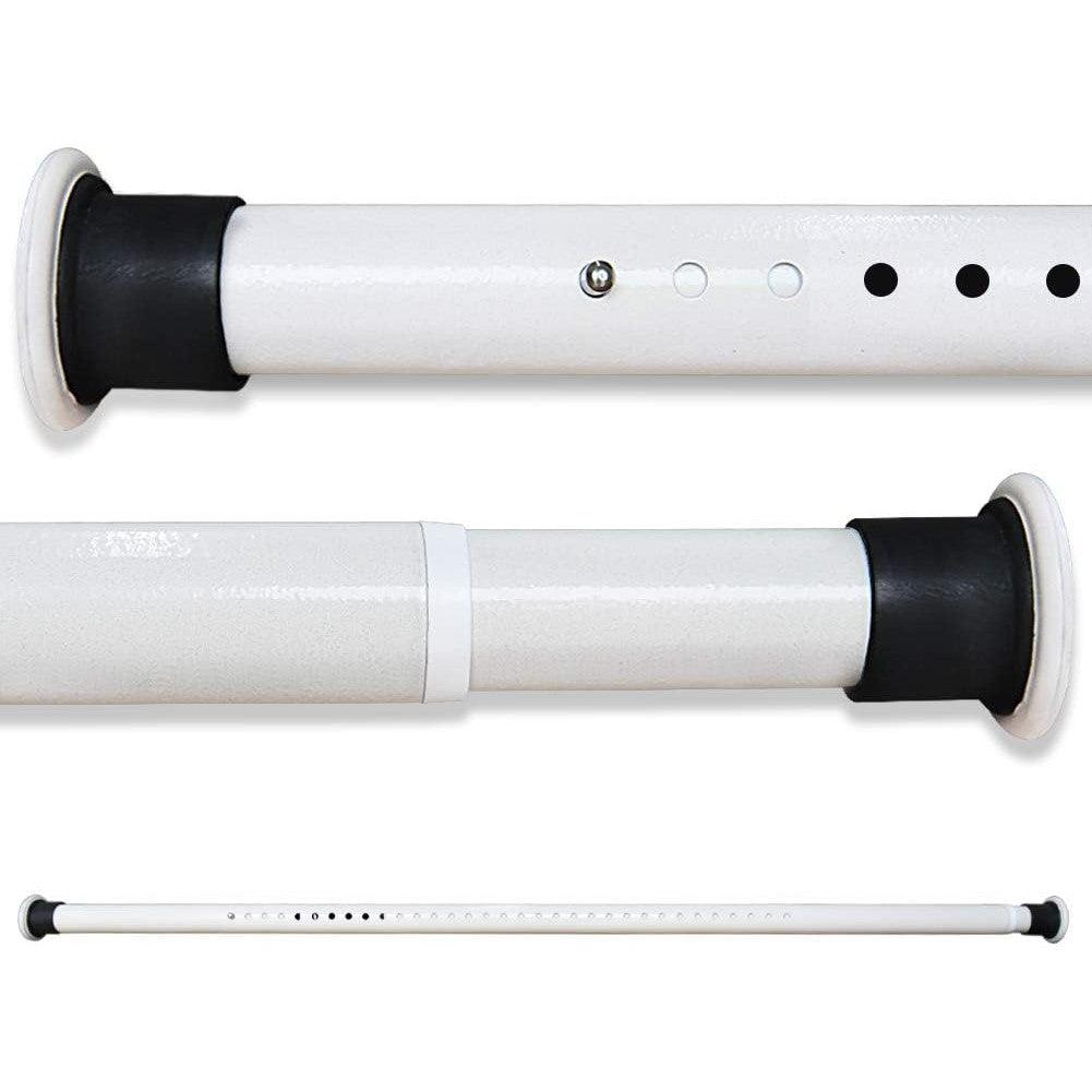 Extendable Shower Curtain Rod No Drilling 70-110CM White Adjustable - Massive Discounts
