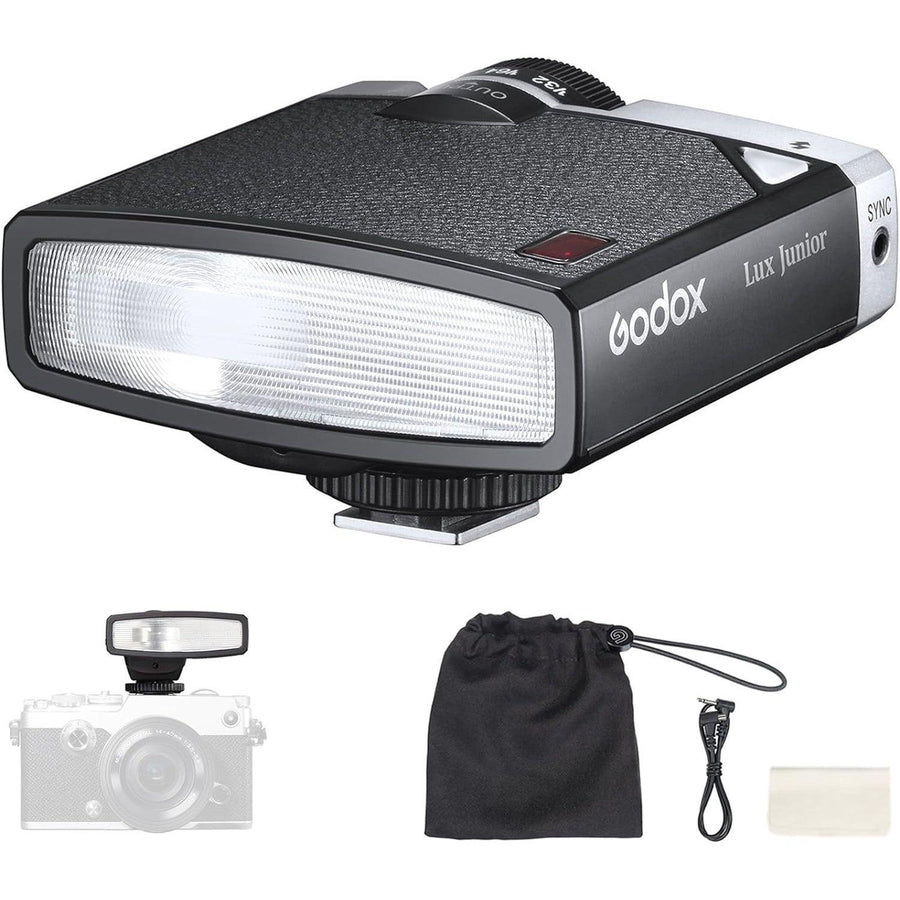 Godox Lux Junior Retro Camera Flash 6000K±200K Compatible Canon Nikon - Massive Discounts