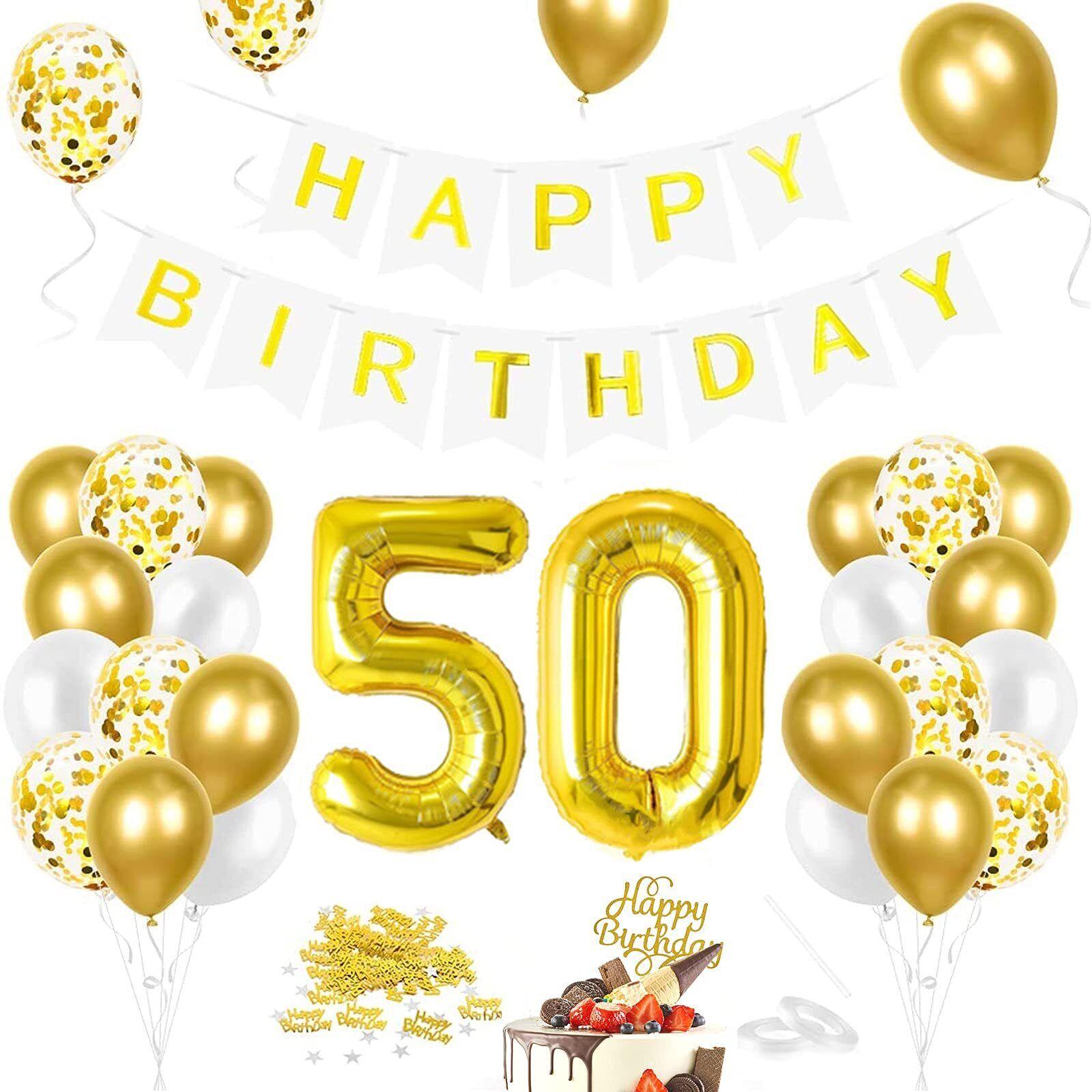 Birthday Decoration Balloon set for 18th, 21st, 30th, 40th, and 50th birthdays - Massive Discounts