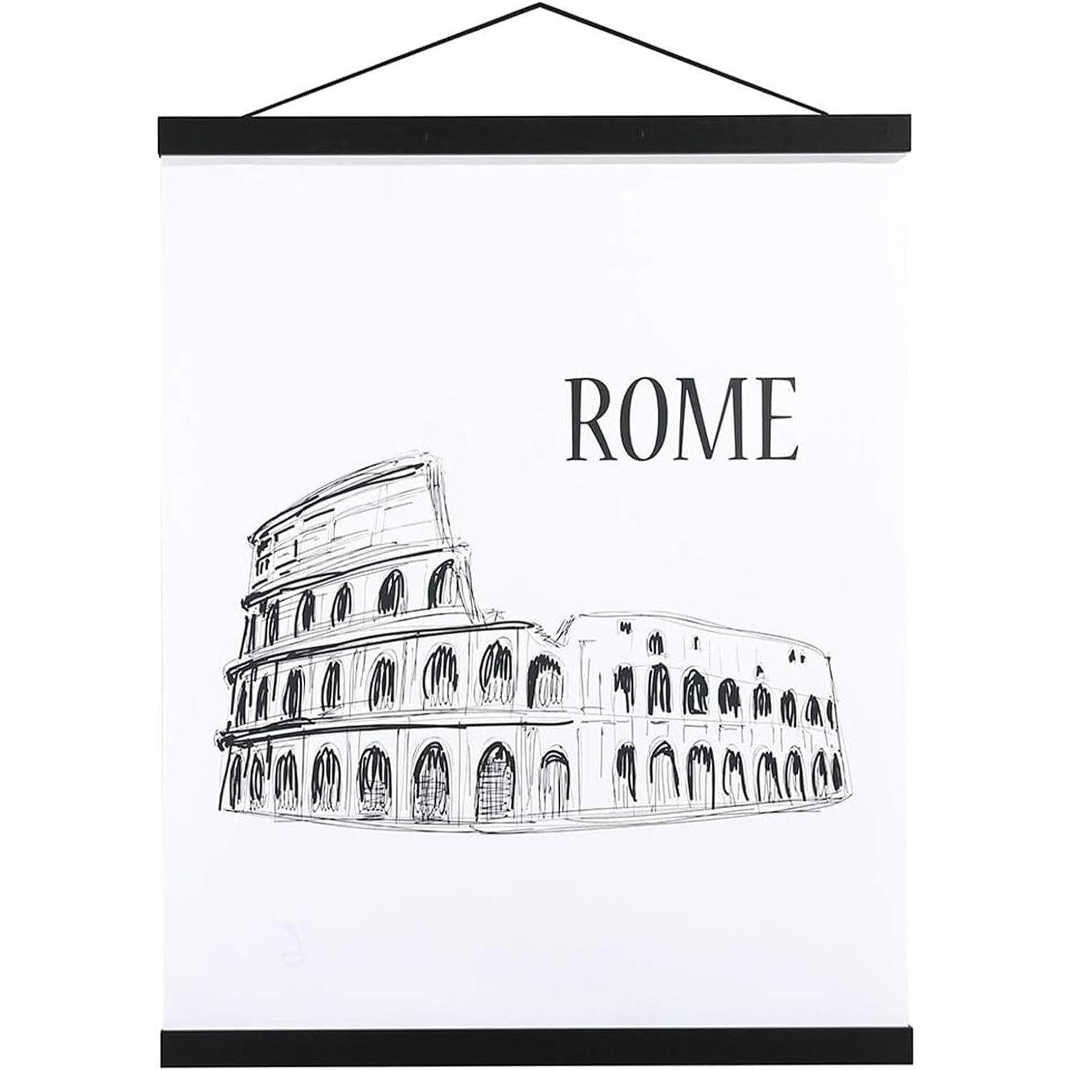 Magnetic Poster Frame: 101.6cm Black Hangers Kit for Canvas Art - Massive Discounts