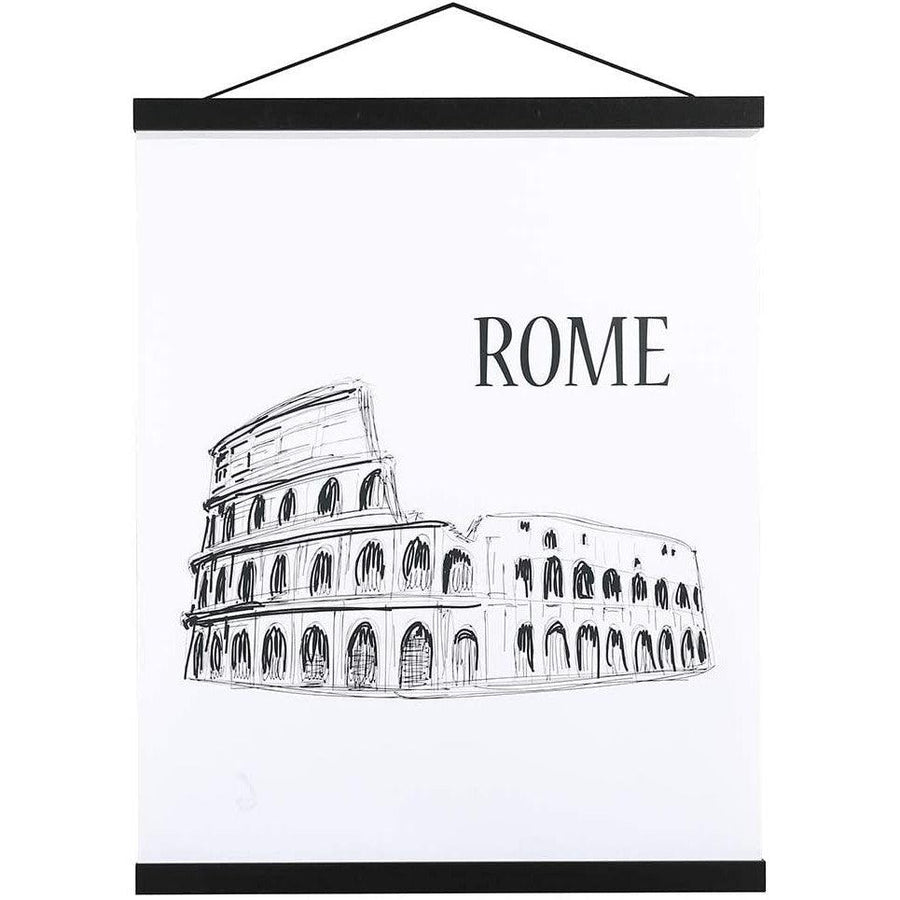 Magnetic Poster Frame: 61cm / 24in Black Hangers Kit for Canvas Art - Massive Discounts