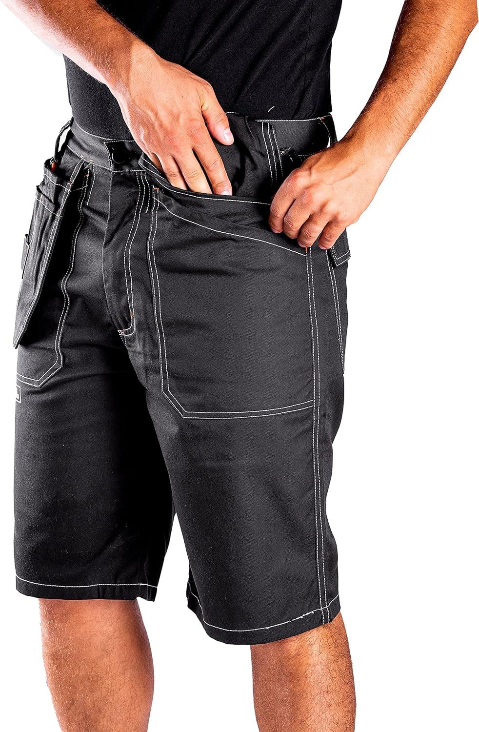 Mens Work Shorts Multi Pockets 30W Cargo Heavy Duty Triple Stitched - Massive Discounts