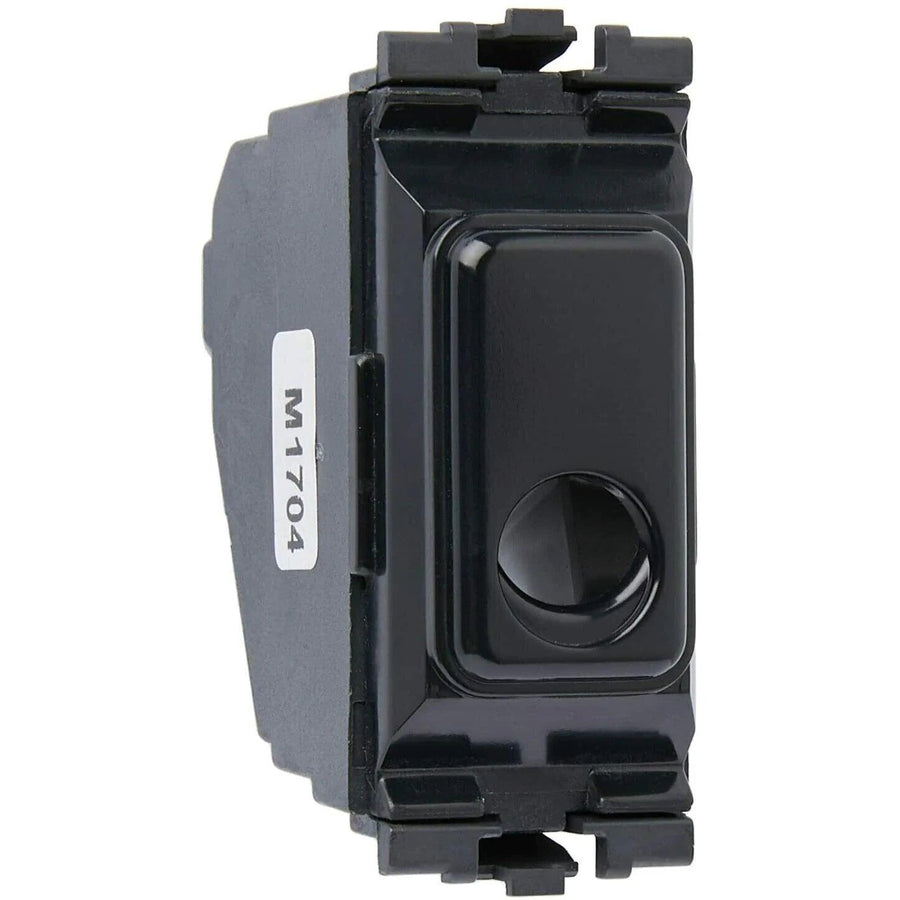 MK K4886 BLK Grid Plus Aspect Cord Cable Outlet 10mm Diameter 16A Current Rating - Massive Discounts