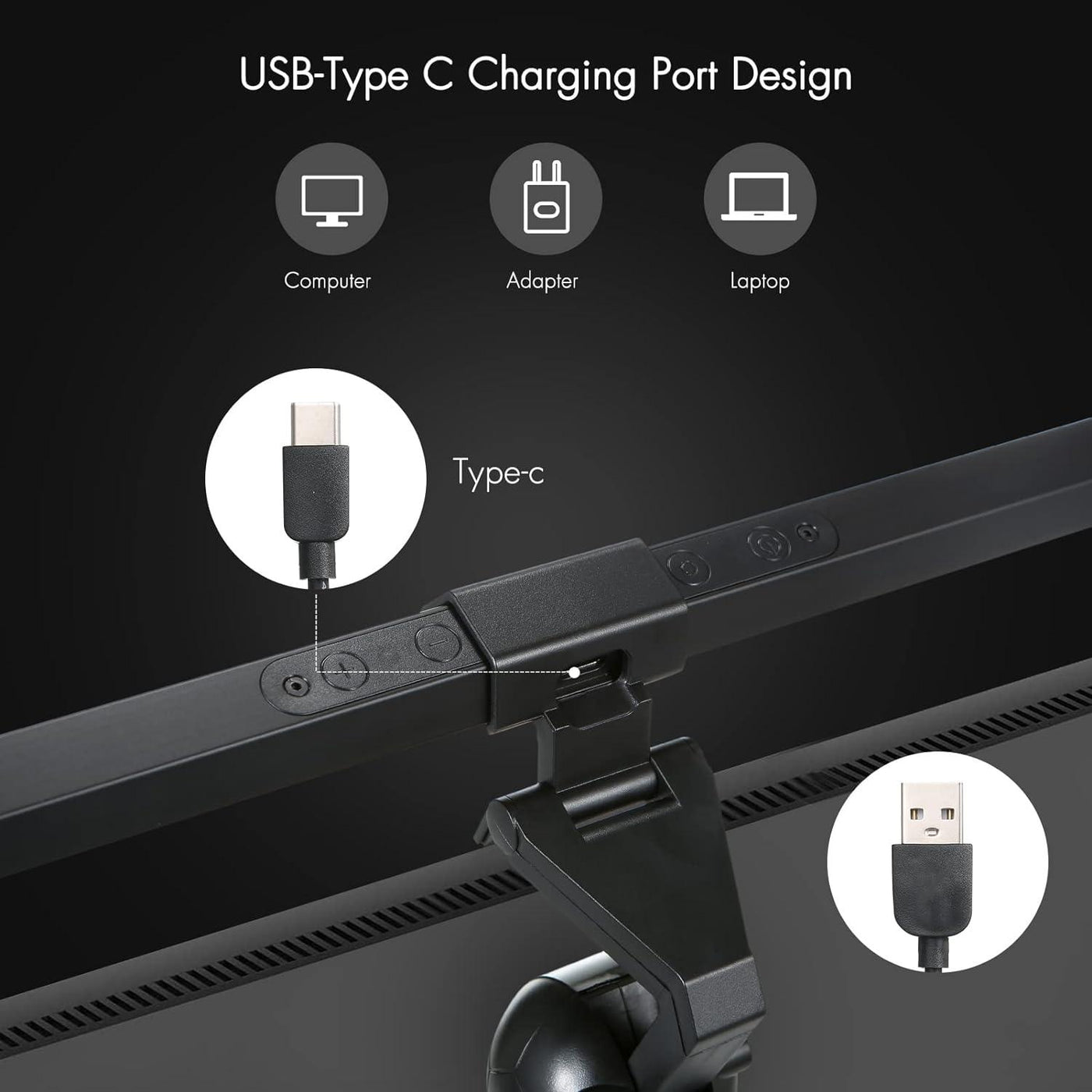 Neoglint Computer Monitor Light, e-Reading LED Desk Lamp, USB Powered - Massive Discounts