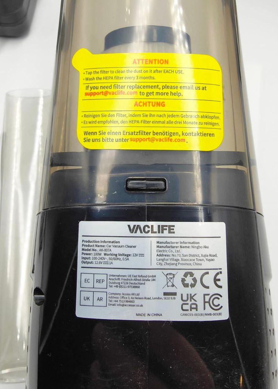 VacLife Handheld Car Vacuum Cleaner VL189 Cordless Car Hoover - Massive Discounts